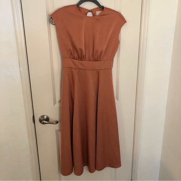 Gal Meets Glam Julia Tea Rose Beautiful dress salmon color bridesmaid event Sz 0 - Picture 4 of 15